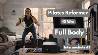 Pilates Reformer Full Body Workout Intermediate 1 [upl. by Chilt]