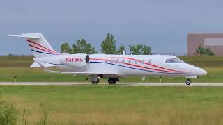 2021 Learjet 75  Taxi amp Takeoff  New Century AirCenter JCIKIXD  N372HL [upl. by Tara388]