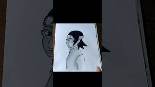 How to draw Sarada uchiha drawing anime sarada easydrawing art [upl. by Amaso655]