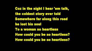 Heartless Lyrics Kris Allen [upl. by Bryana]