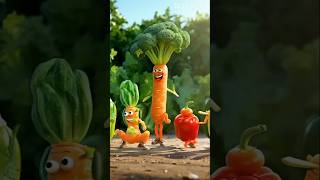 Dancing vegetables youtubeshorts animation cartooncharacter cartoon hiphop [upl. by Camm]