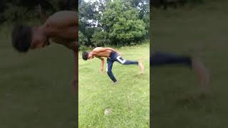 Big dawgs Hanumankind new song bboying flips parkour shorts reels shortvideos backflip [upl. by Ivor]