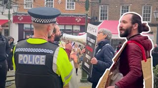 Krusty the troll DISRUPTS vegan demo [upl. by Asilrahc]