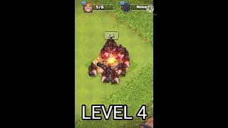 Hog Rider Level 1 to Max 🔥 Clash of Clans coc shorts [upl. by Shirleen]