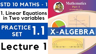 Class 10 Practice Set 11 Lecture 1Chapter 1 Linear Equations in Two Variables  SSC 10th Maths  1 [upl. by Sherborn253]