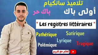 Les registres littéraires أحسن تقديم لدرس [upl. by Rebeh750]