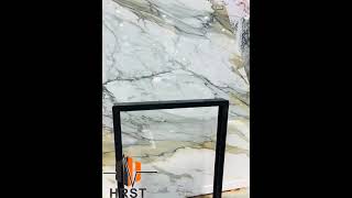 Calacatta White Marble Slab [upl. by Llehcim]