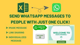 How to Send Bulk WhatsApp Message amp Picture From Excel With VBA [upl. by Atinuhs]