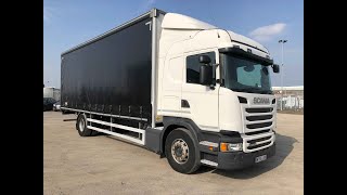 SCANIA G250 SLEEPER CAB EURO 6 18 TONNE CURTAINSIDER 2016  MT65 JSX [upl. by Eimyaj861]