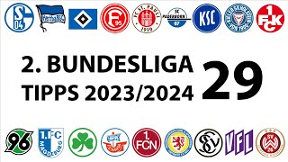 Bundesligatipps 2Liga  29Spieltag  Saison 20232024 [upl. by Kcub]