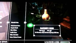 Skyrim the strongest Fortify Enchanting potion [upl. by Mcroberts]