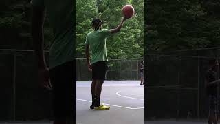 Exploding basketball prank daydrianharding shorts [upl. by Alleuqahs]