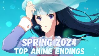 Top 35 Anime Endings  Spring 2024 [upl. by Lanni]