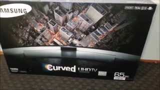 Unboxing Samsung 65 inch 4k TV UE65HU8505Q [upl. by Adiuqal]