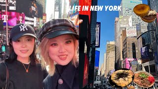 NYC VLOG  Times Square  Japanese Cuisine  French Cafe  Japan Village Exhibition [upl. by Vittoria620]