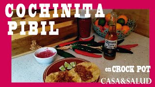 Cómo Cocinar COCHINITA PIBIL en Crock Pot [upl. by Earlie]