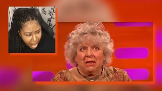 American Reacts Miriam Margolyes Shocks with story about Laurence Olivier [upl. by Bjorn321]