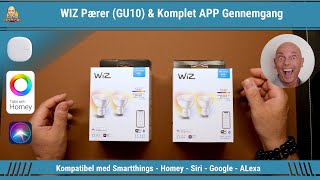 WIZ Pærer GU10  Kompatibelt med Homey Smartthings Siri Google amp Alexa [upl. by Smada]