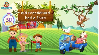 Old macdonald had a farm 30 minutesGumboots7777 nursery rhymes [upl. by Rochester15]