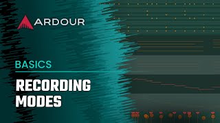 Recording modes in Ardour [upl. by Ruella396]