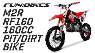 Product Overview M2R RF160 S2 160cc Red Dirt and Pit Bike 2018 [upl. by Aihsenyt]