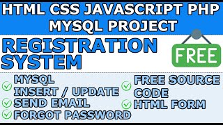 PHP PROJECT Registration System with Email Confirmation  HTML CSS JavaScript jQuery PHP MYSQL [upl. by Rodrich]