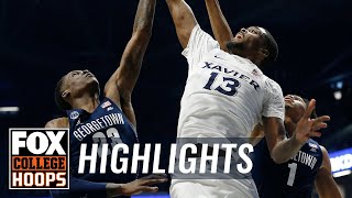 Xavier vs Georgetown  FOX COLLEGE HOOPS HIGHLIGHTS [upl. by Cayla916]