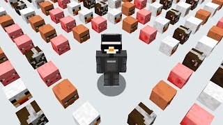 I Collected 100 Mob Heads in Minecraft [upl. by Anytsirhc807]