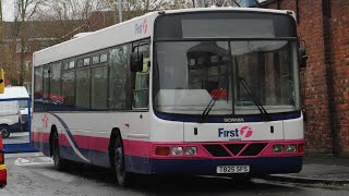 Short vid on Preserved First Potteries Scania L94UB Wright AxcessFloline T825 SFS 03122023 [upl. by Ham]