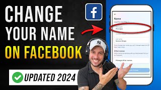 How to Change Your Name on Facebook 2024 Update [upl. by Naleek]