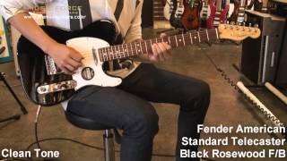 Fender American Standard Telecaster Black Rosewood FB Demo by Music force [upl. by Necila]