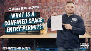 What is a Confined Space Entry Permit Confined Space Hazards  Construction Safety 2022 [upl. by Weigle]