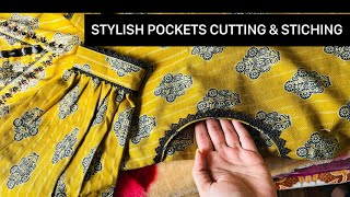 new pockets design cutting amp stiching eid dress designs 2024 [upl. by Corliss]