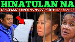 HALA FRANCE HINATULAN NA SENJINGGOY HINDI NAKAPAGTIMPI NAPASIGAW SA GALIT KAY FRANCE [upl. by Anaet]