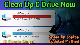 How to Clean C Drive In Windows 1011  Boost 🚀 Your PC Updated  Guide [upl. by Lot845]