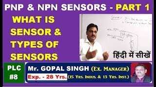 PLC PROGRAMMING P8  WHAT IS SENSOR amp TYPES OF SENSORS PART 1 IN HINDI BY GOPAL SIR [upl. by Eilrebma349]