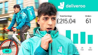 I Worked 12 HOURS for Deliveroo amp Made £ [upl. by Kravits]