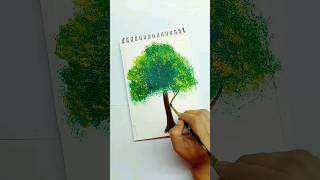 Tree Painting in Just 2 Min  Tree Art in Minutes art tree shorts ytshorts MissAgrawal21kids [upl. by Anirbas243]