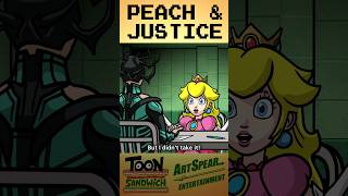 Interrogating Princess Peach  TOON SANDWICH funny mario supermario princess crossover marvel [upl. by Akerdnahs]