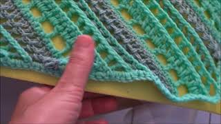 TUTO au crochet  Bloquer son châle [upl. by Yleik]