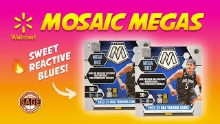 202223 Mosaic Basketball Walmart Mega Boxes 🔥 Blue Reactives  d Hit [upl. by Arni]