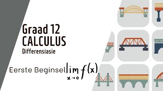 CALCULUS Eerste Beginsel Bepaal afgeleide Graad 12 WISKUNDE [upl. by Peacock]