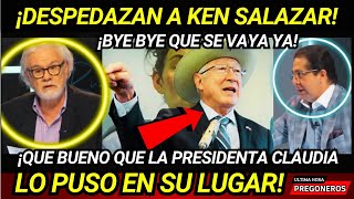 ¡DESPEDAZAN A KEN SALAZAR EN CADENA NACIONAL QUE BUENO QUE LA PRESIDENTA LO PUSO EN SU LUGAR [upl. by Gaidano243]