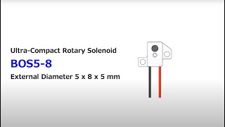 BOS58  UltraCompact Rotary Solenoid  Takano Co Ltd [upl. by Colburn]