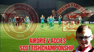 AIRDRIE V ACCIES  SCOTTISH CHAMPIONSHIP [upl. by Teiluj]