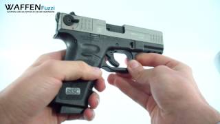 ISSC M22 Schreckschusswaffe 9mm PAK Waffentest wwwwaffenfuzzide [upl. by Adihahs]