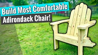 DIY Adirondack Chair Build  Easy amp Affordable with Free Plans [upl. by Tobias]