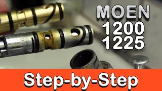 How to replace Moen 1200 amp 1225 cartridge Step by Step [upl. by Lady533]