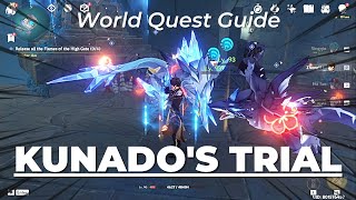 Kunados Trial  World Quest Guide  Genshin Impact [upl. by Anelrac]