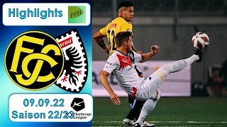 Highlights FC Schaffhausen vs FC Aarau 090922 [upl. by Diella692]